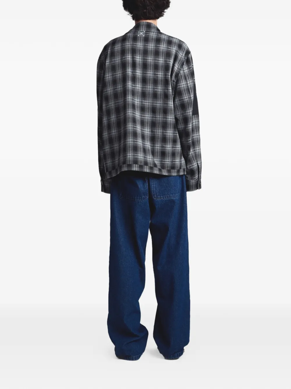  Pop Trading Company Checked Overshirt - Grey 