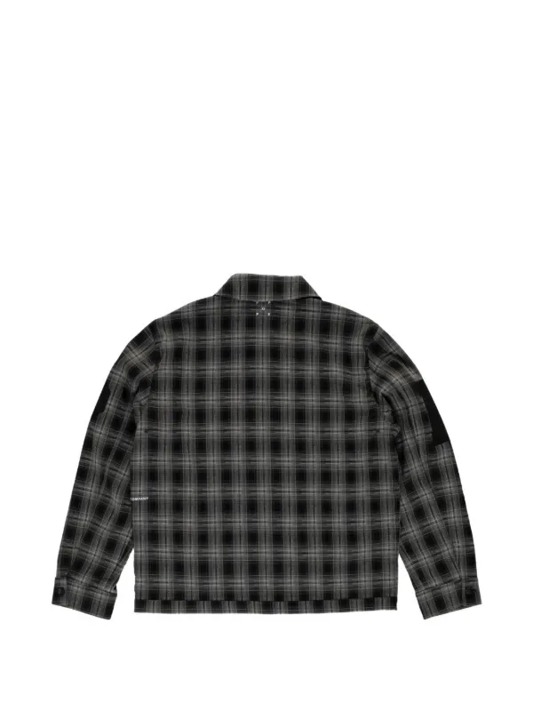 Pop Trading Company チェック オーバーシャツ | グレー | FARFETCH JP