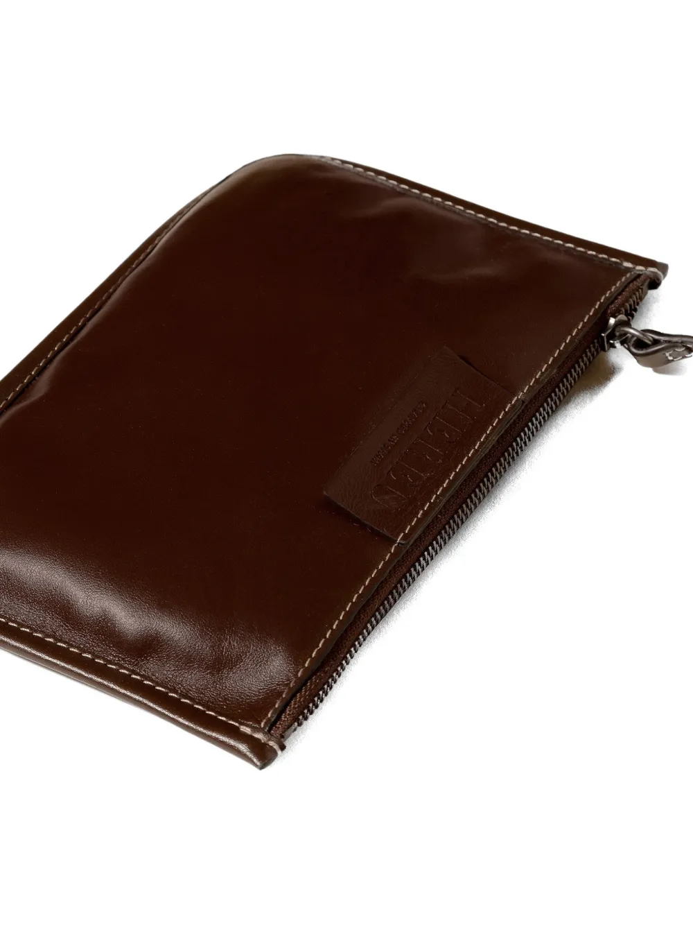 Hereu Calella Contrast-stitch Shoulder Bag - Brown 