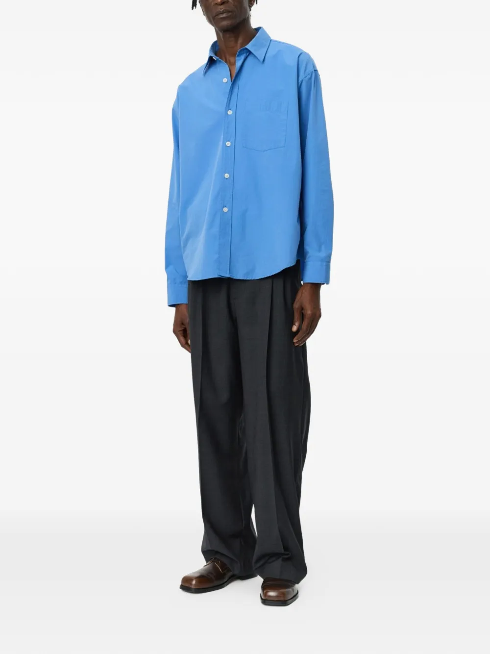  Mfpen Patch-pocket Shirt - Blue 