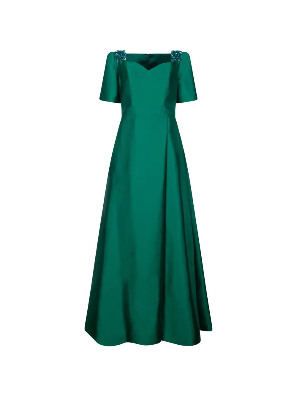 Antonio D'Errico Abito lungo con decorazione - Verde