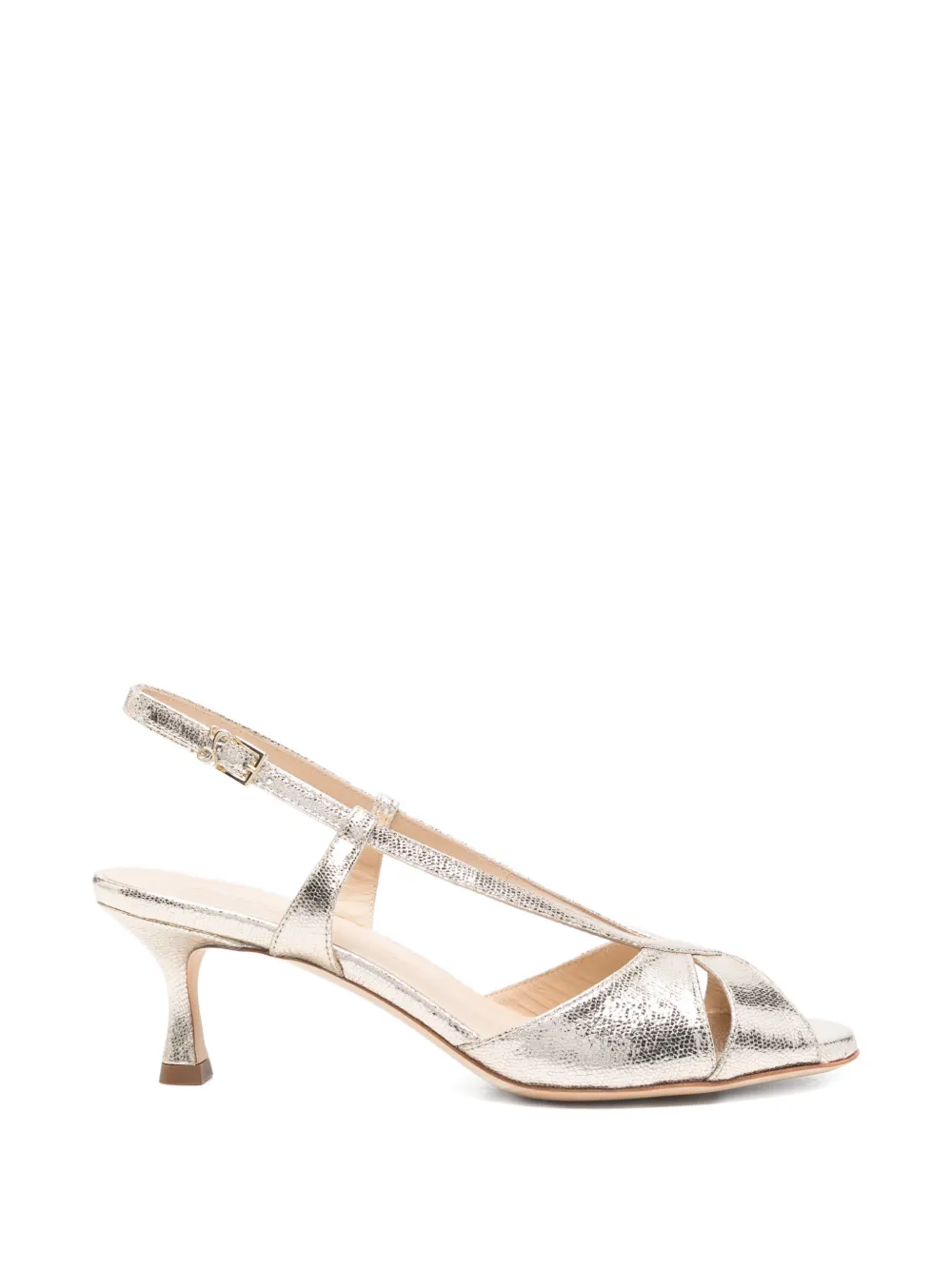 Sergio Levantesi criss-cross-strap sandals Goud