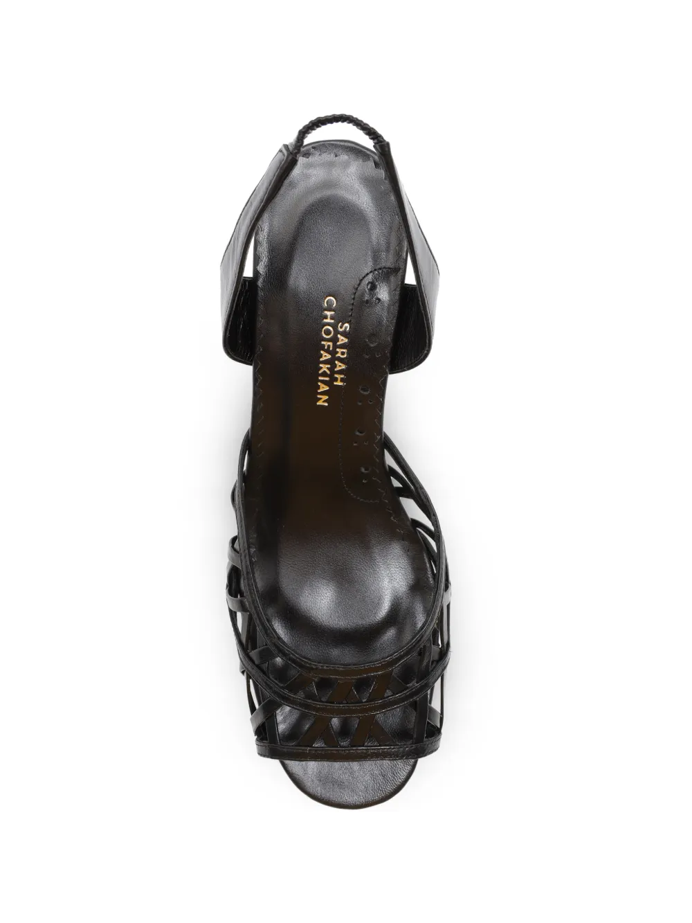 Sarah Chofakian Tokyo Palace sandals Zwart