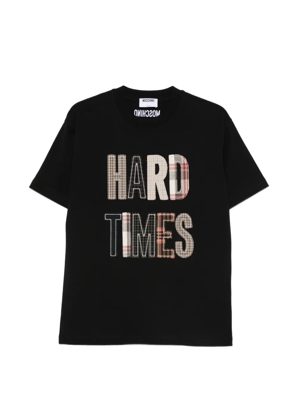 Moschino T-shirt con design patchwork - Nero