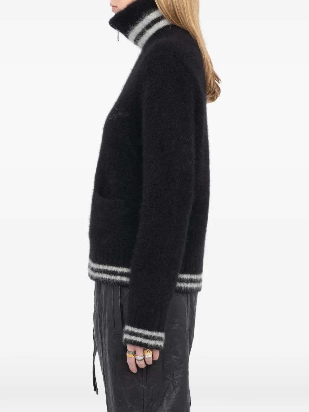 Zadig&Voltaire Gildas mohair jack Zwart