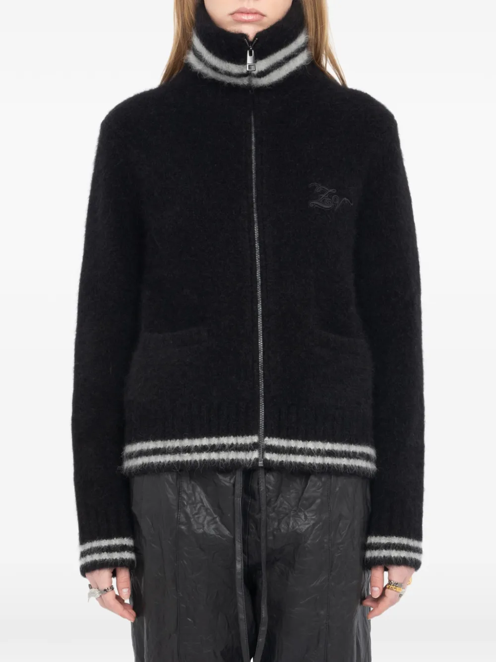 Zadig&Voltaire Gildas mohair jack Zwart