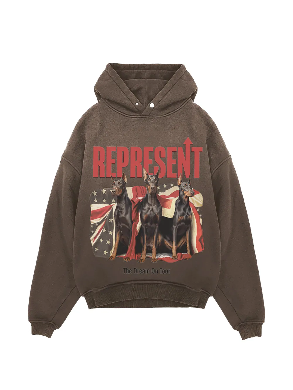 Represent The Dream on Tour hoodie | Brown | Image 1