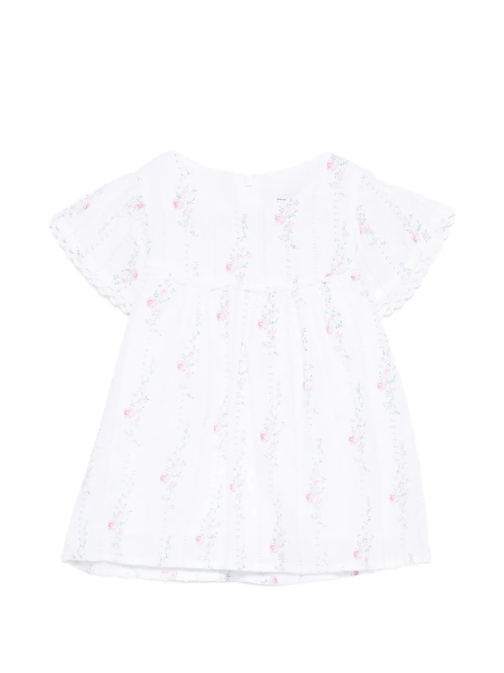 Tartine Et Chocolat floral embroidered top - Bianco