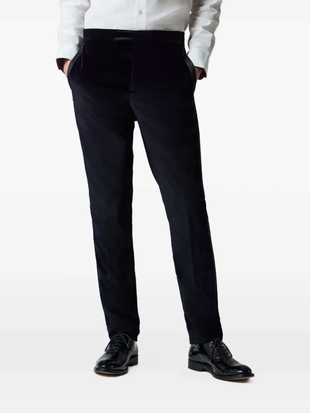 Paul Smith stripe velvet trousers - Nero