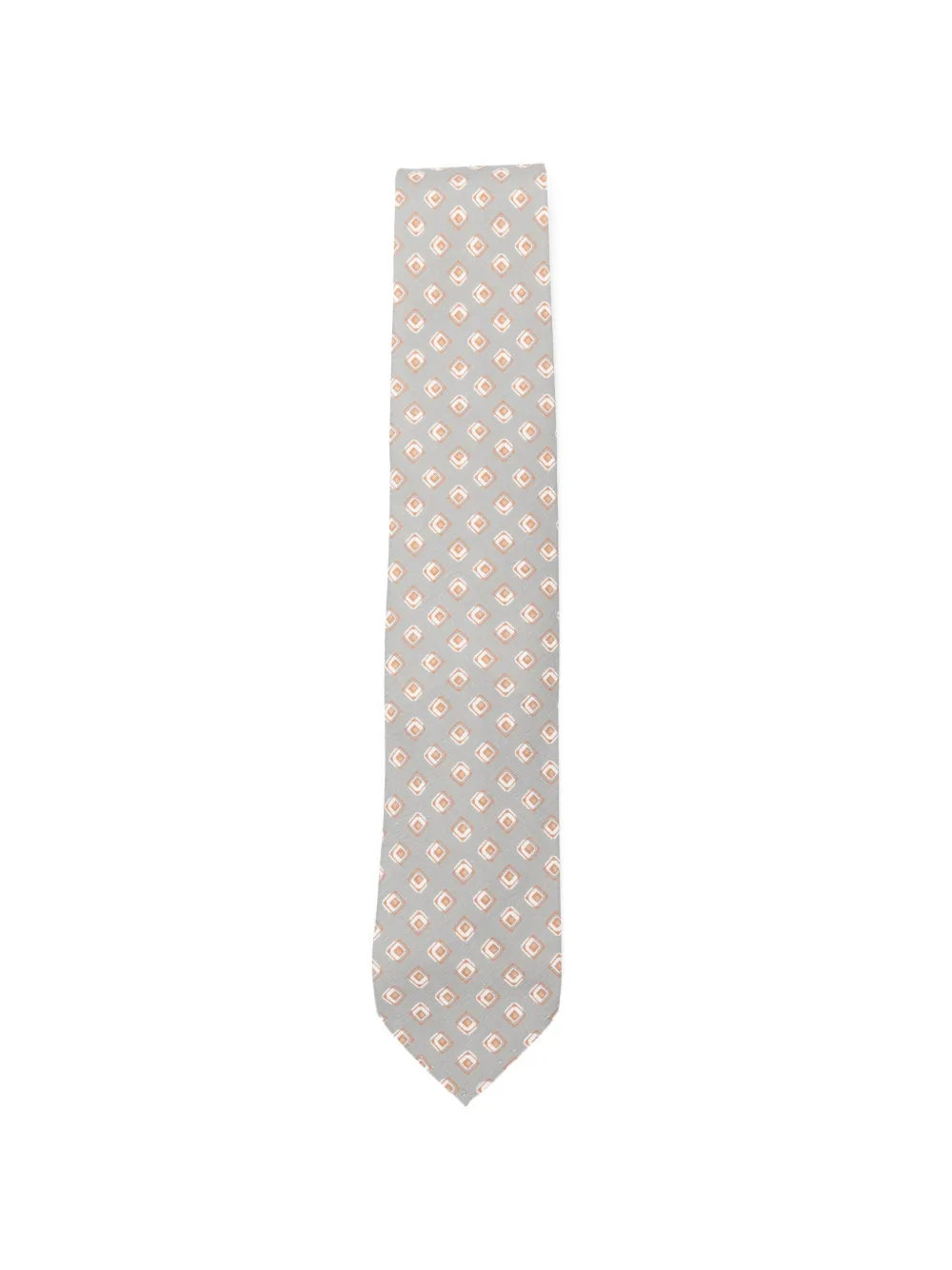 Lardini patterned tie | Grey | Image 1