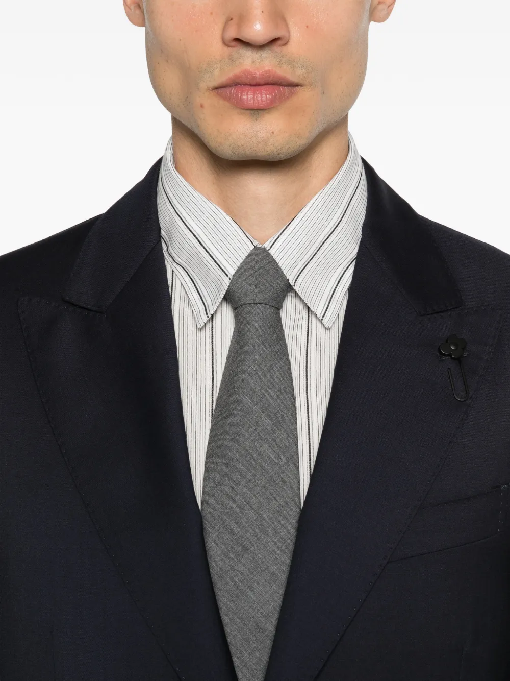Lardini Pak met enkele rij knopen Blauw