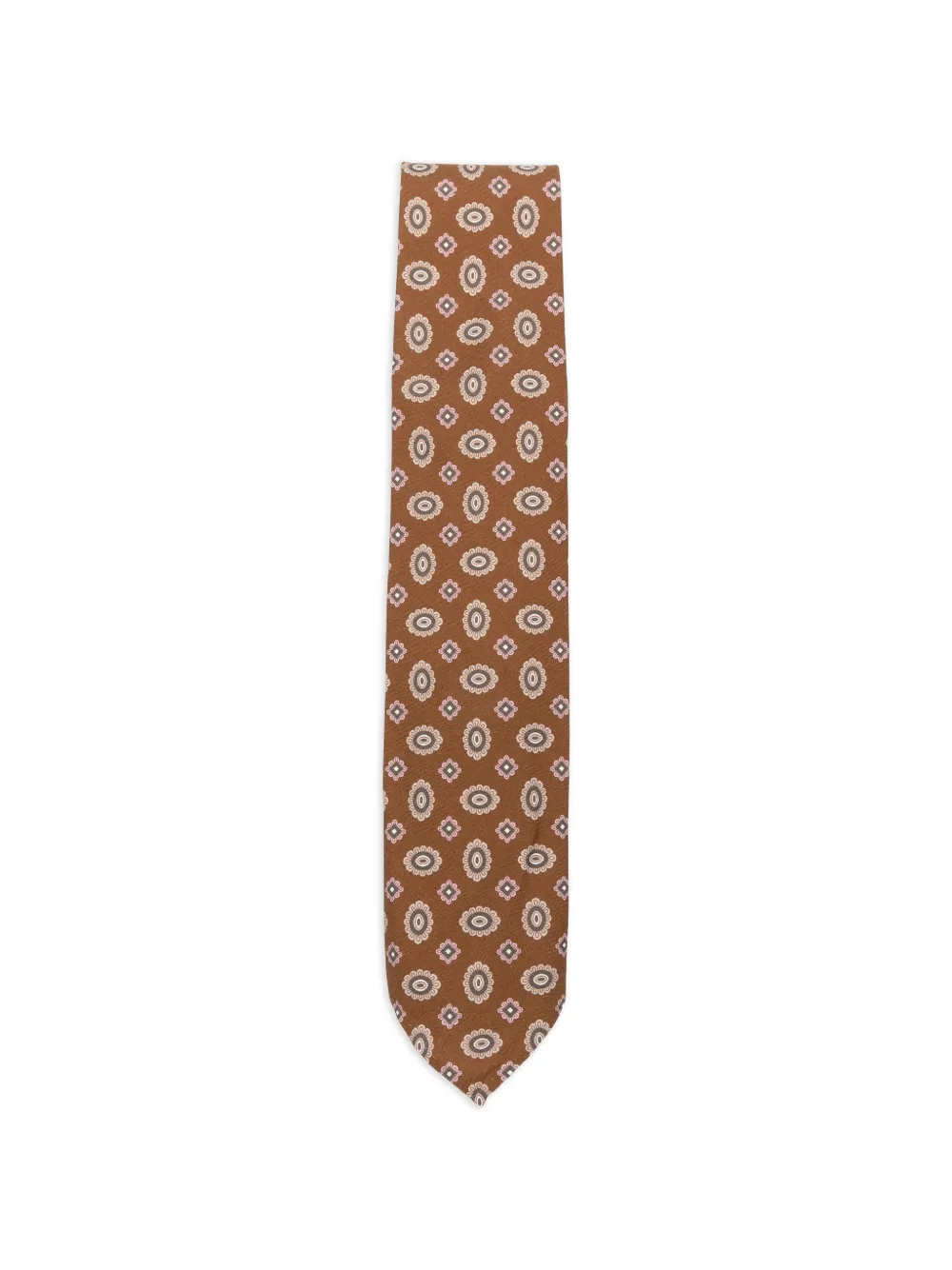 Lardini patterned tie | Brown | Image 1