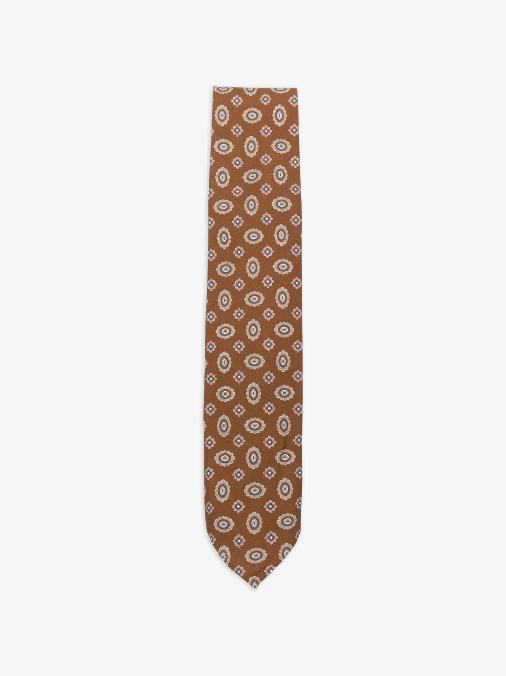 Lardini patterned tie | Brown | Image 1