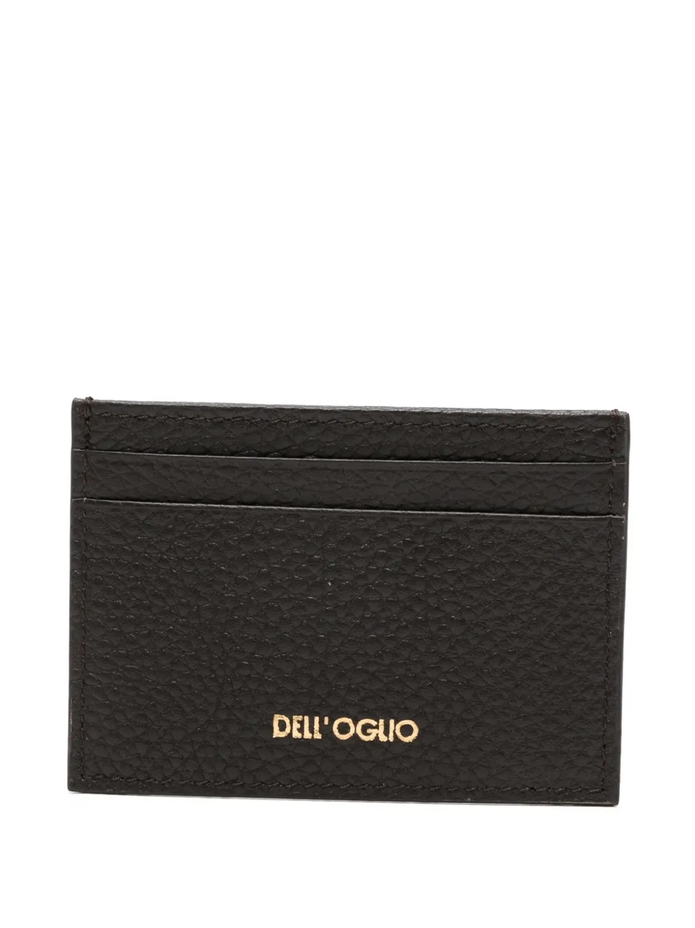 Dell'oglio logo-print cardholder - Marrone