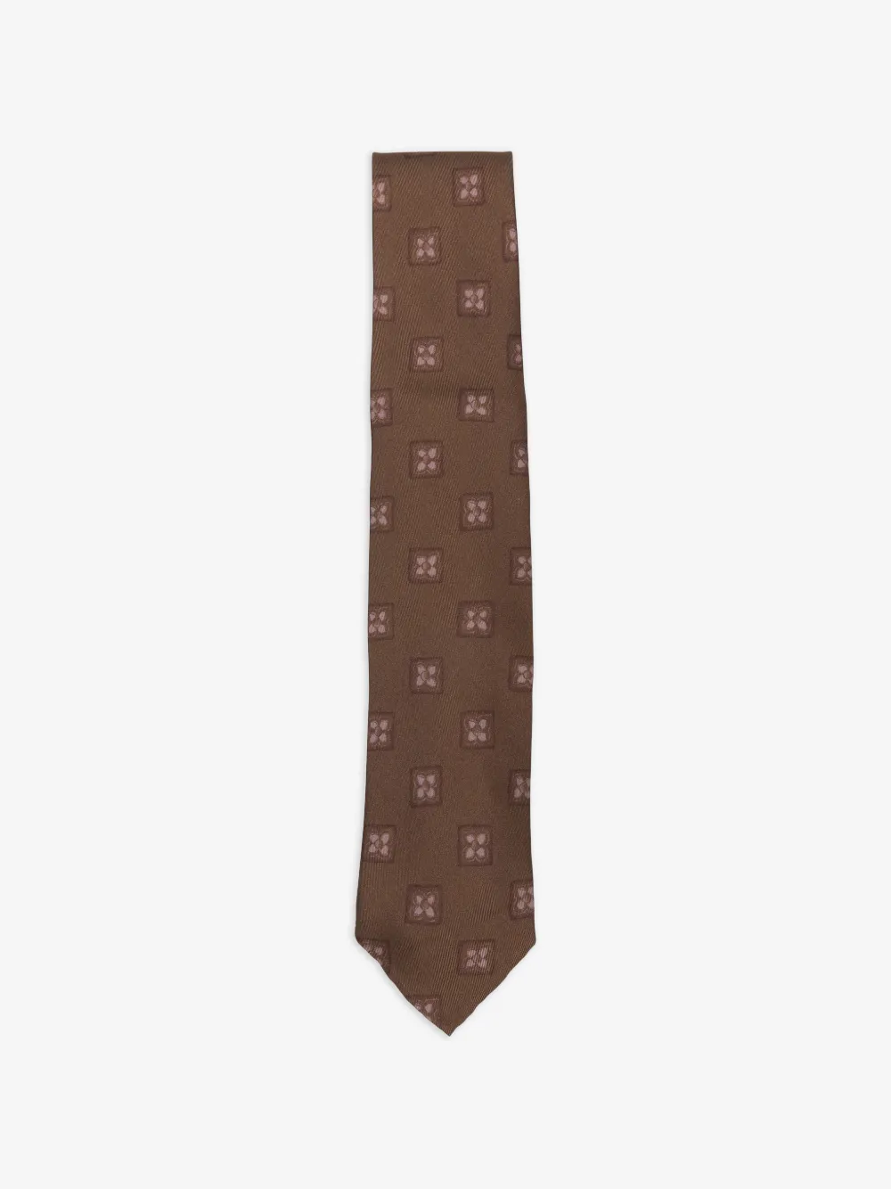 Lardini flower-pattern tie | Brown | Image 1