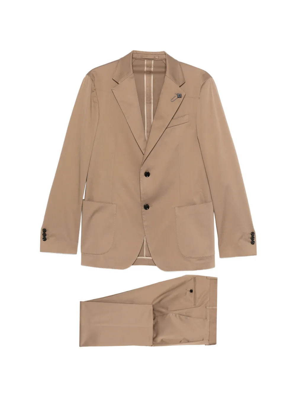 Lardini 싱글 브레스티드 수트 | 뉴트럴