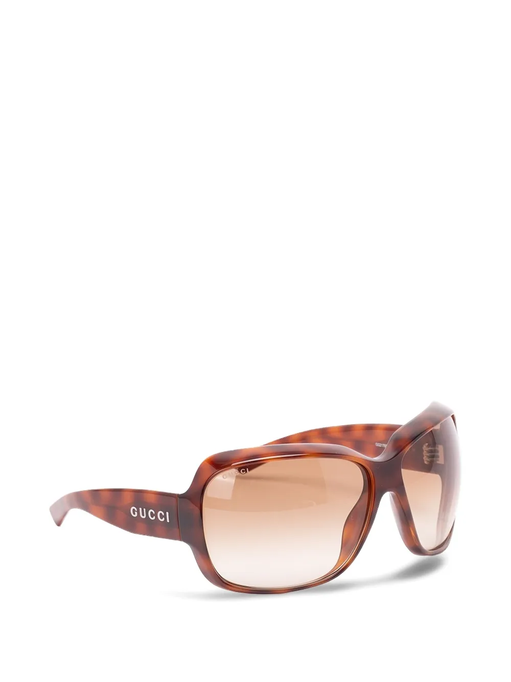 Gucci Eyewear Zonnebril met vierkant montuur Bruin