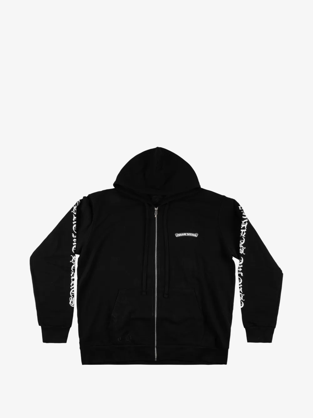 Chrome Hearts худи Scroll на молнии | черный | Image 1