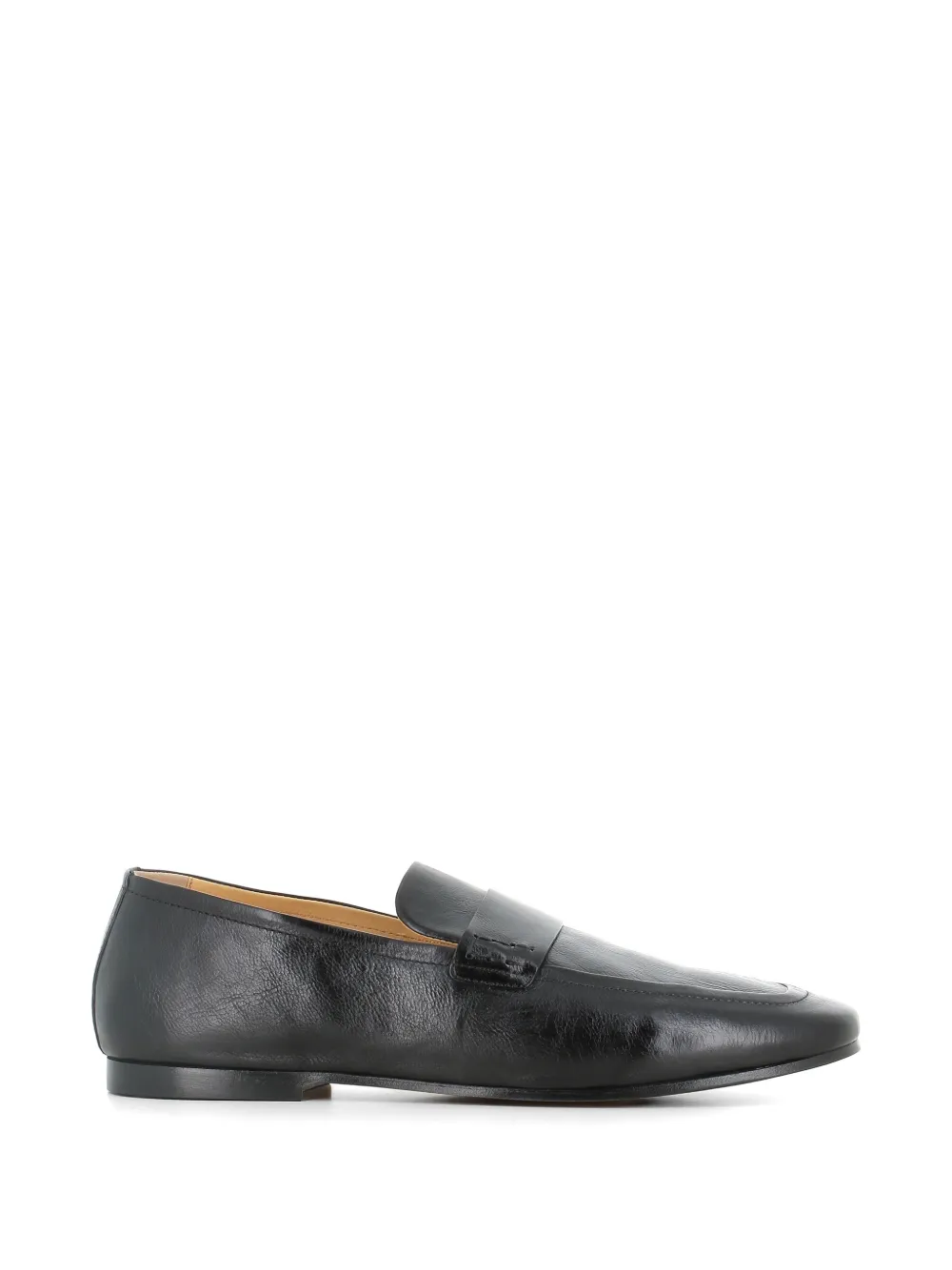 Henderson Baracco square-toe leather loafers - Nero