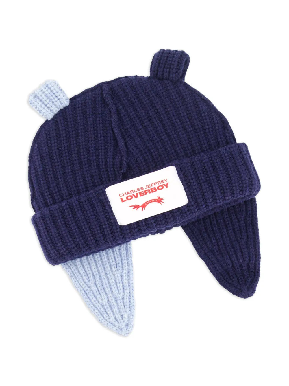 Charles Jeffrey Loverboy Chunky Bunny Beanie Hat | Blue | FARFETCH ZA