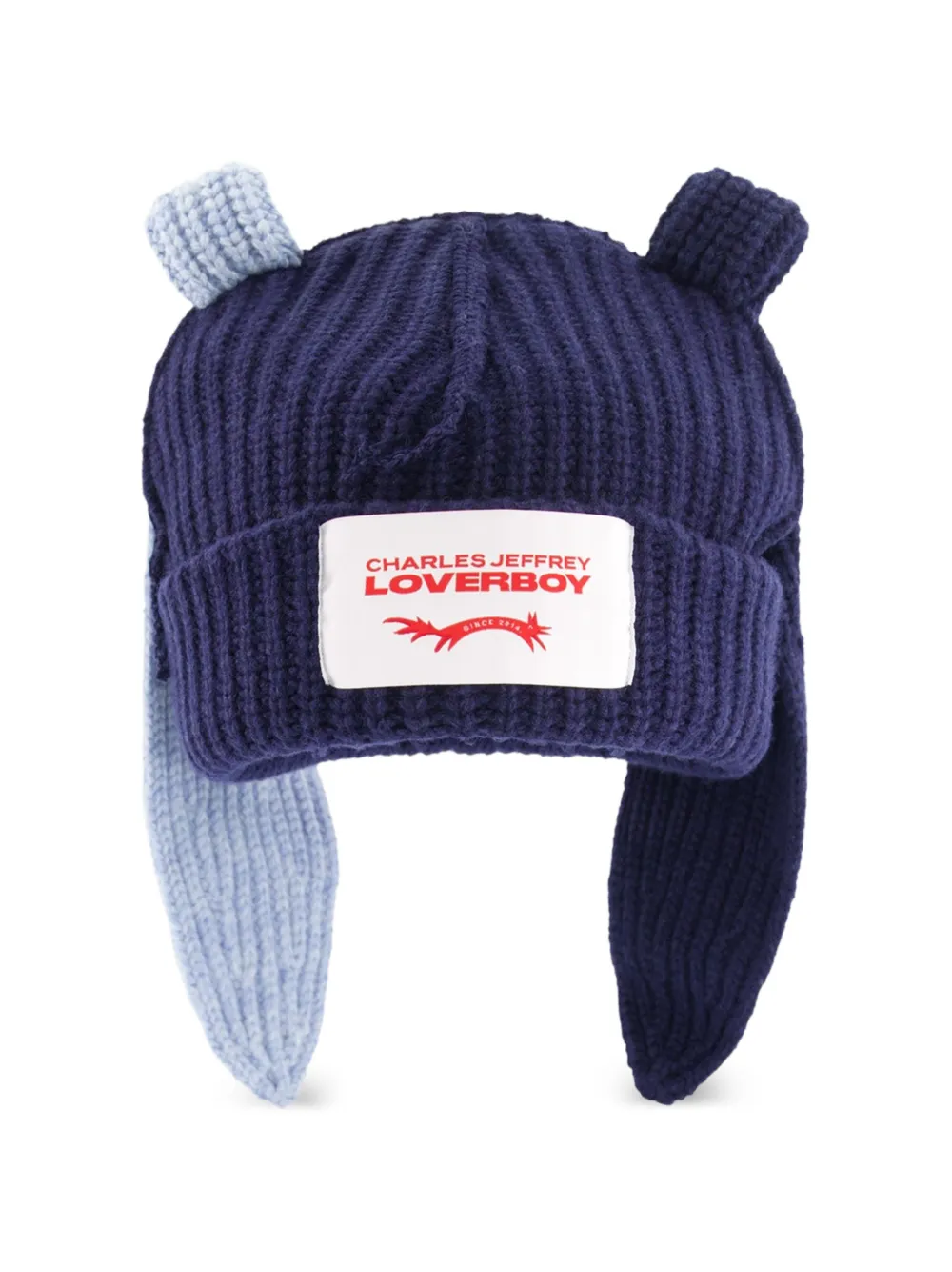 Charles Jeffrey Loverboy Chunky Bunny beanie hat - Blu