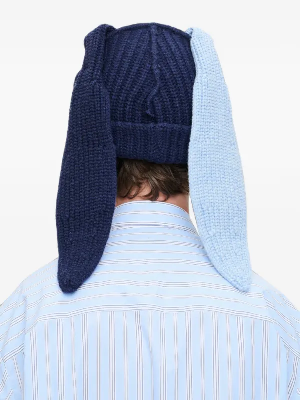 Charles Jeffrey Loverboy Chunky Rabbit Beanie | Blue | FARFETCH