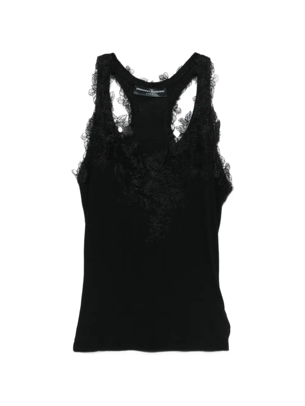 Ermanno Scervino lace-detail top - Nero