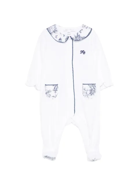 Tartine Et Chocolat floral-print collared pajamas