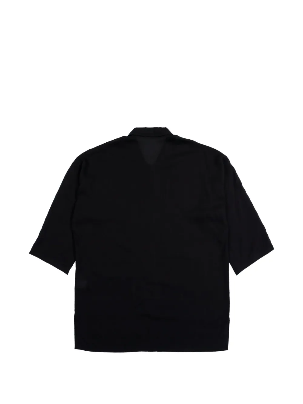 Yohji Yamamoto Overhemd met knopen Zwart
