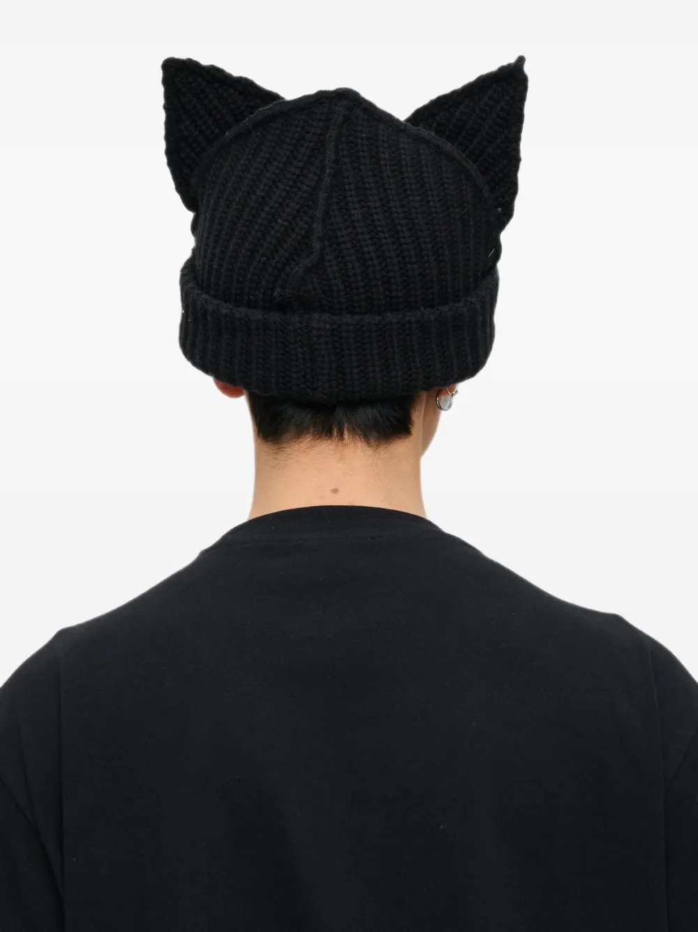 Charles Jeffrey Loverboy Chunky Ears Beanie | Black | FARFETCH