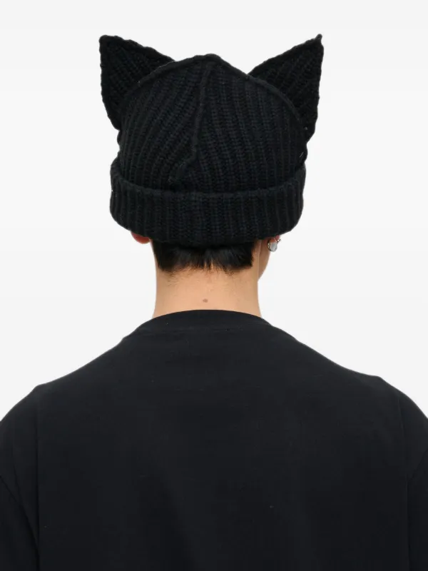 Charles Jeffrey Loverboy Chunky Ears Beanie | Black | FARFETCH