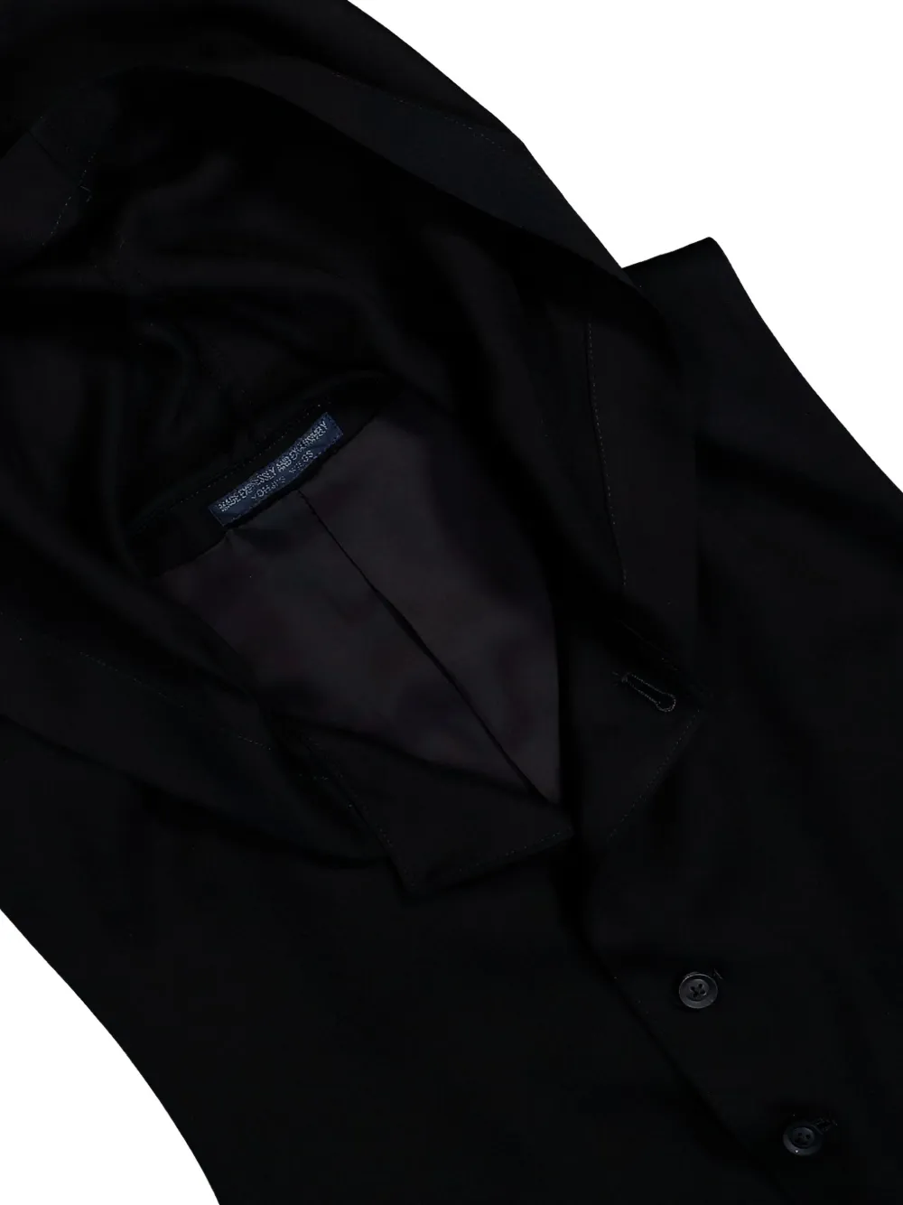 Yohji Yamamoto Gilet met capuchon Zwart