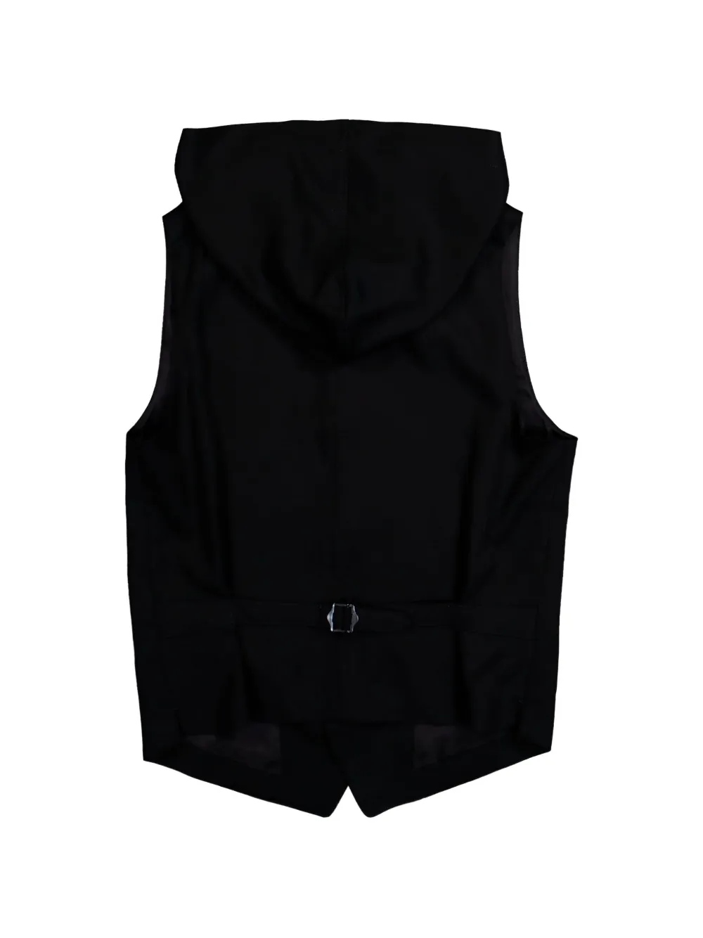 Yohji Yamamoto Gilet met capuchon Zwart