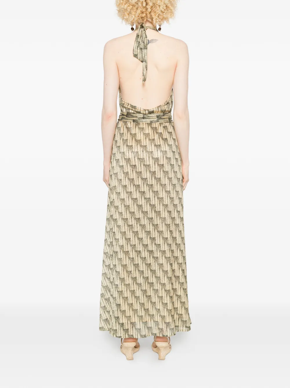 Ars Tie-Belt Maxi Dress
