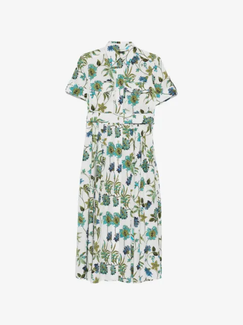 Fay floral-pattern dress