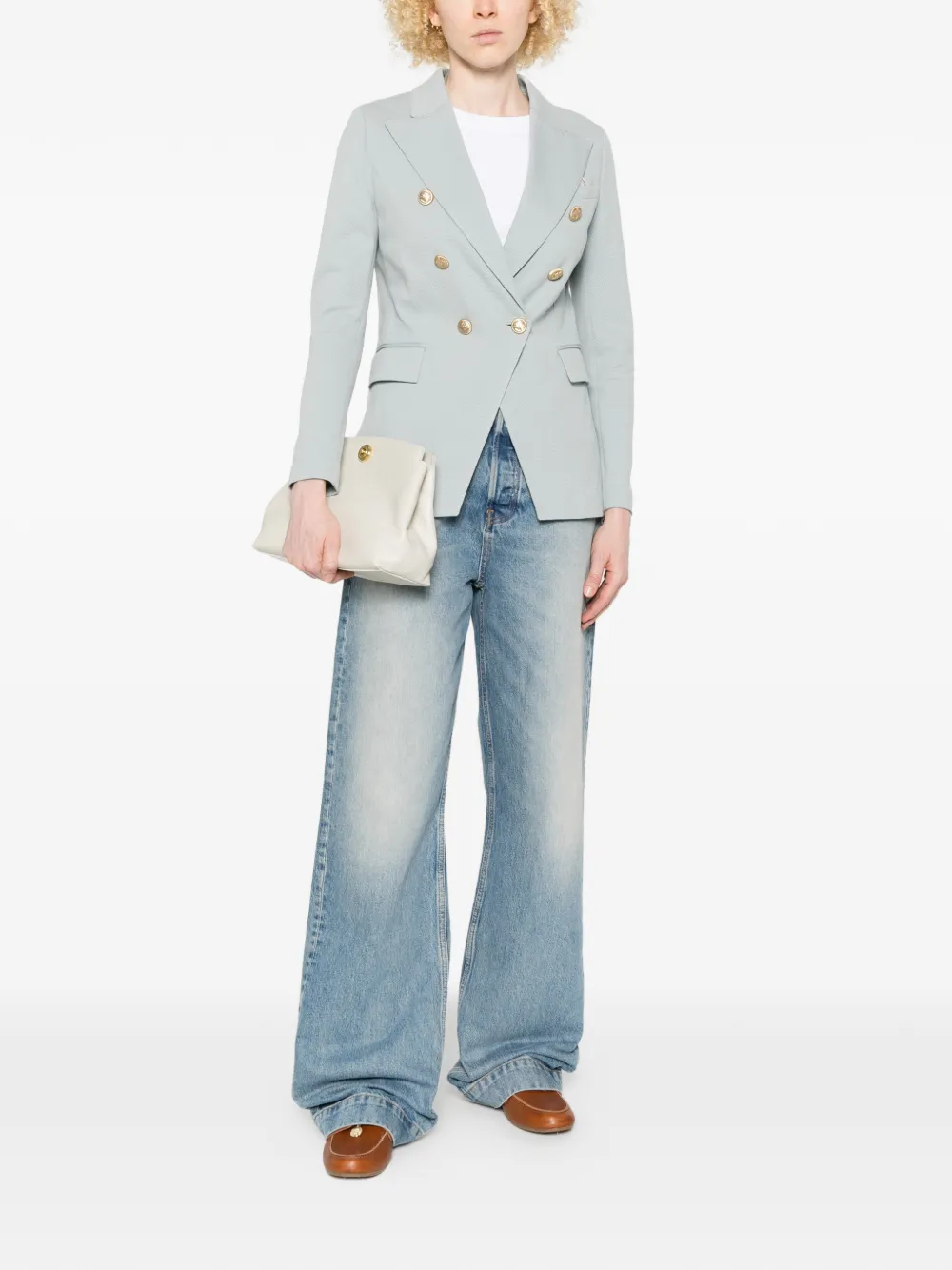  Circolo 1901 Blazer Con Doble Botonadura - Azul 