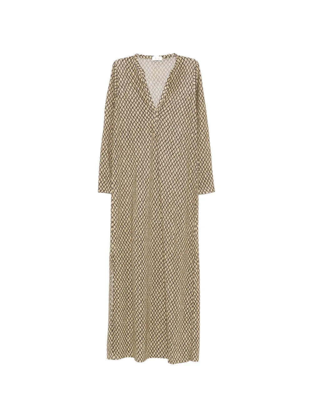 Siyu V-neck maxi dress - Toni neutri