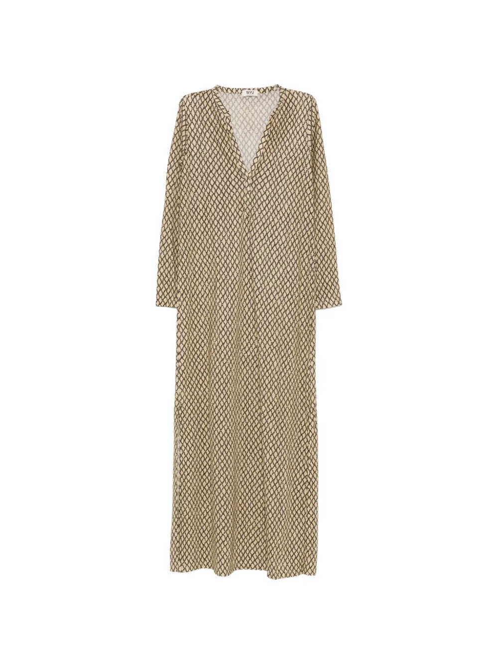 Siyu V-neck maxi dress - Toni neutri