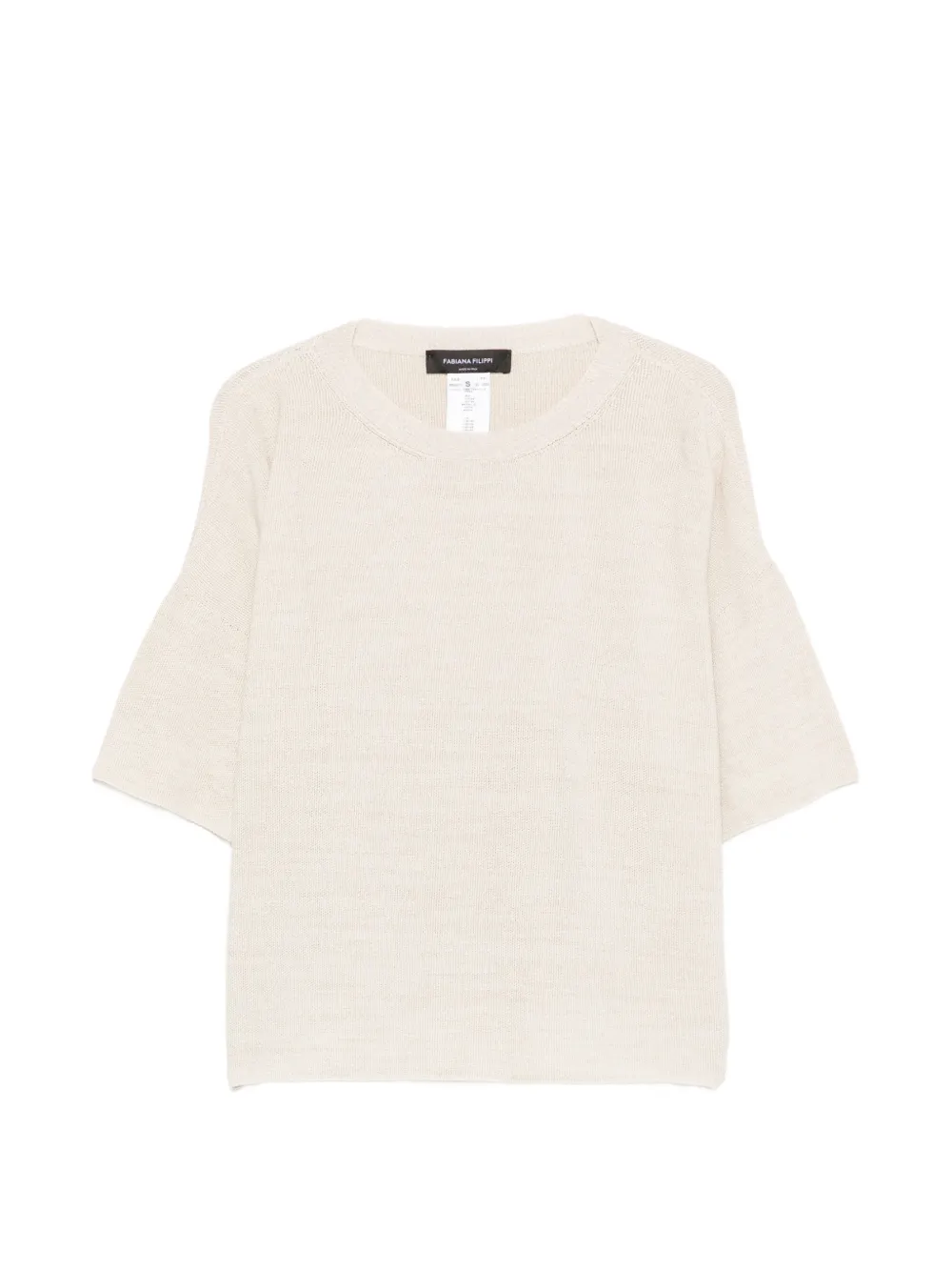 Fabiana Filippi short-sleeve sweater - Toni neutri
