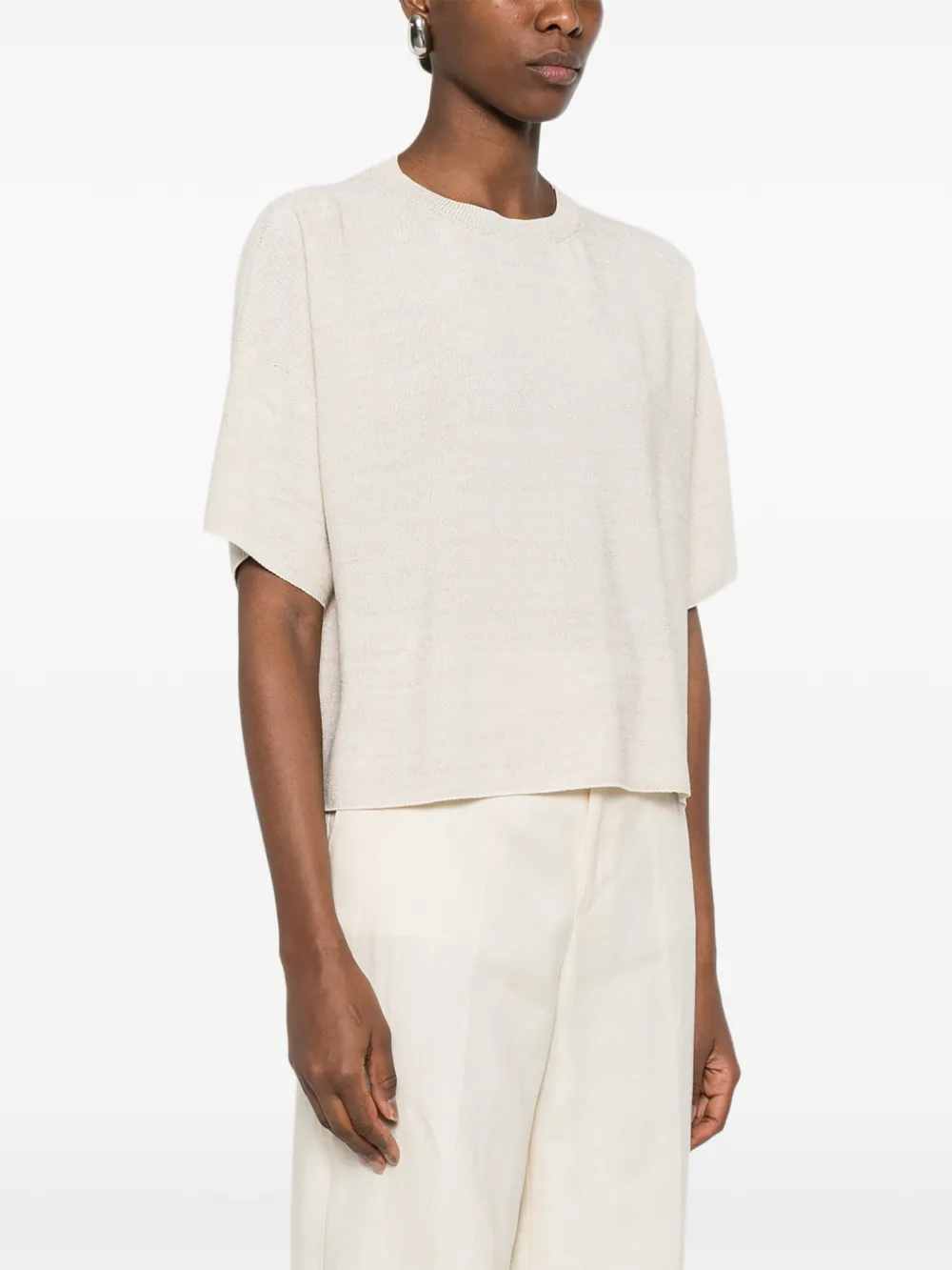 Fabiana Filippi short-sleeve Sweater | Neutrals | FARFETCH