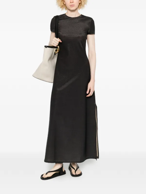 black glitter t shirt dress Classic Sequin Shirt Dress (with Red or Honolulu Blue Bars)