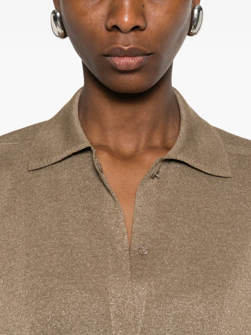 Fabiana Filippi Shirt met korte mouwen Bruin