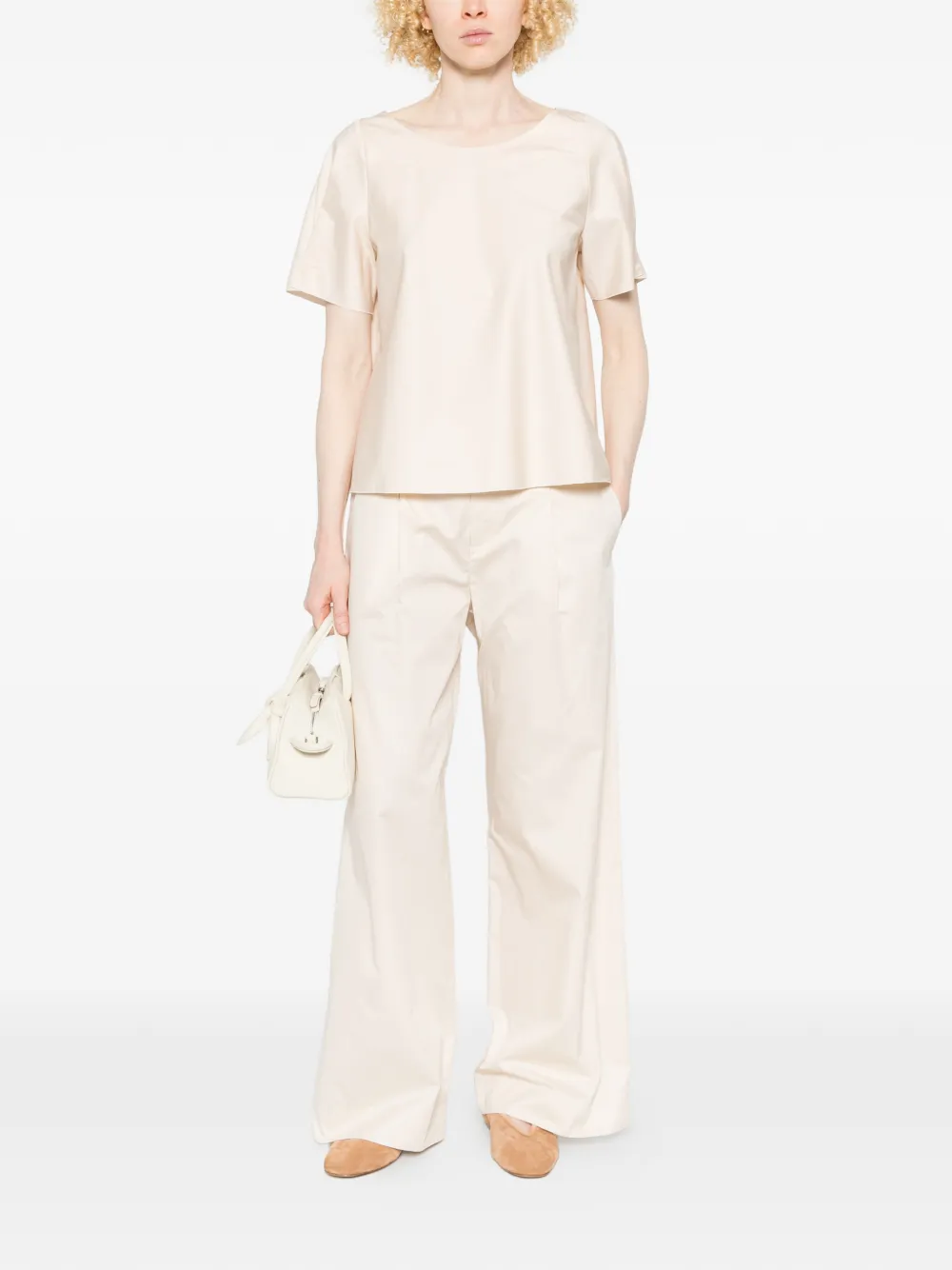  Susanne Bommer Pleated Trousers - Neutrals 