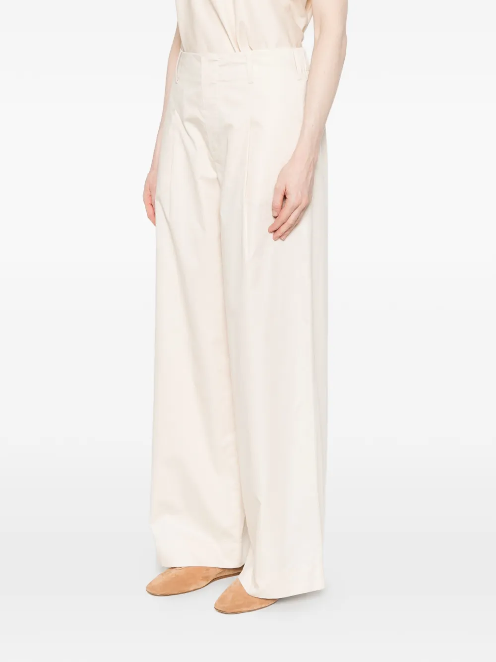  Susanne Bommer Pleated Trousers - Neutrals 