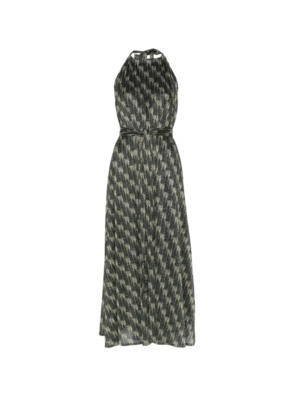 Siyu Ars halterneck maxi dress - Verde