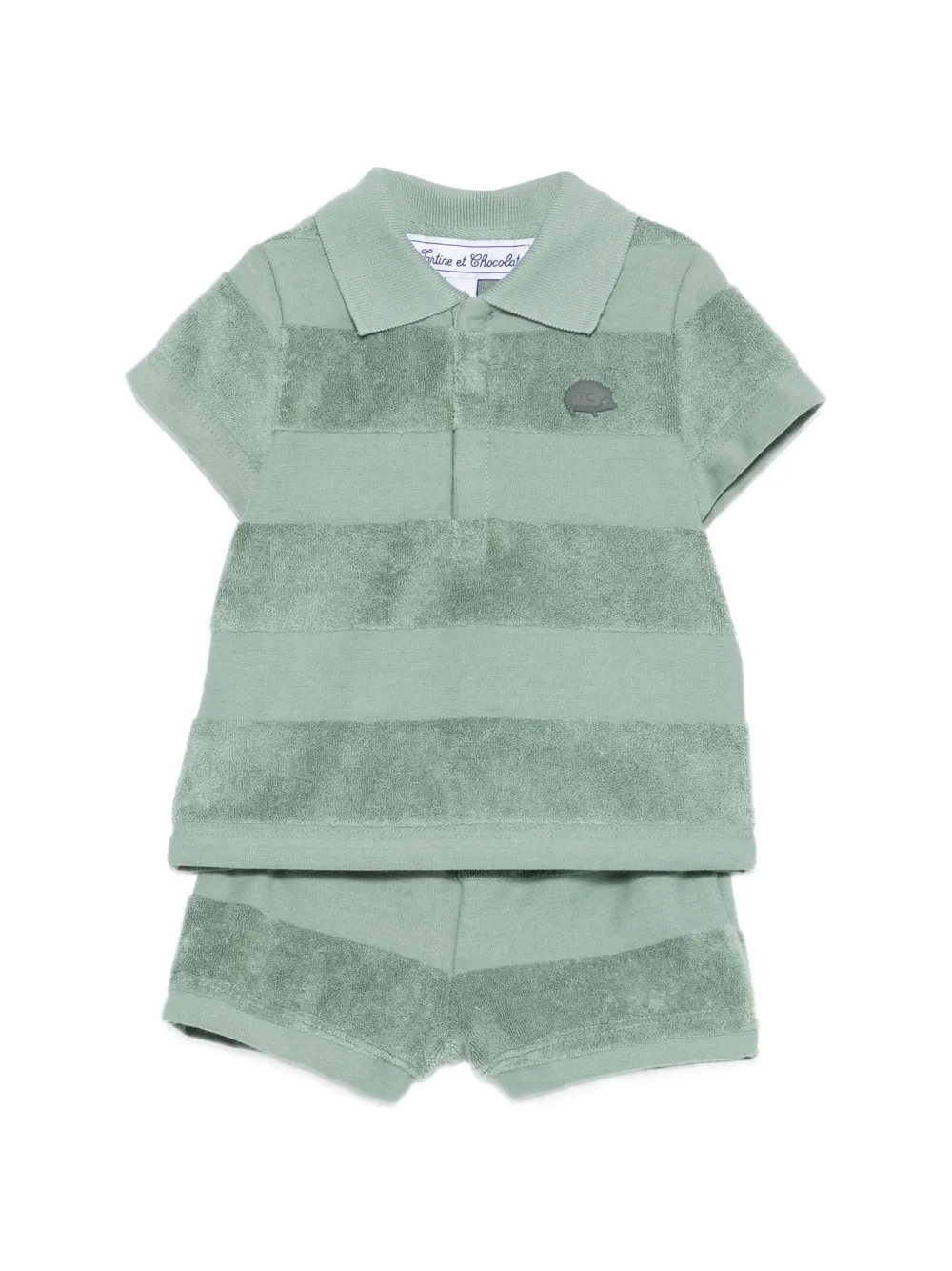 Tartine Et Chocolat striped babywear - Verde
