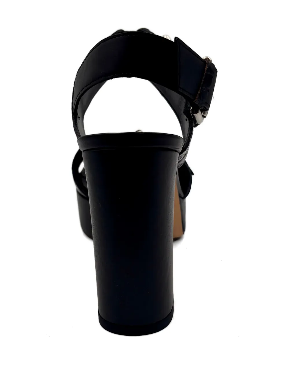 GUGLIELMO ROTTA buckle-detail platform sandals Zwart