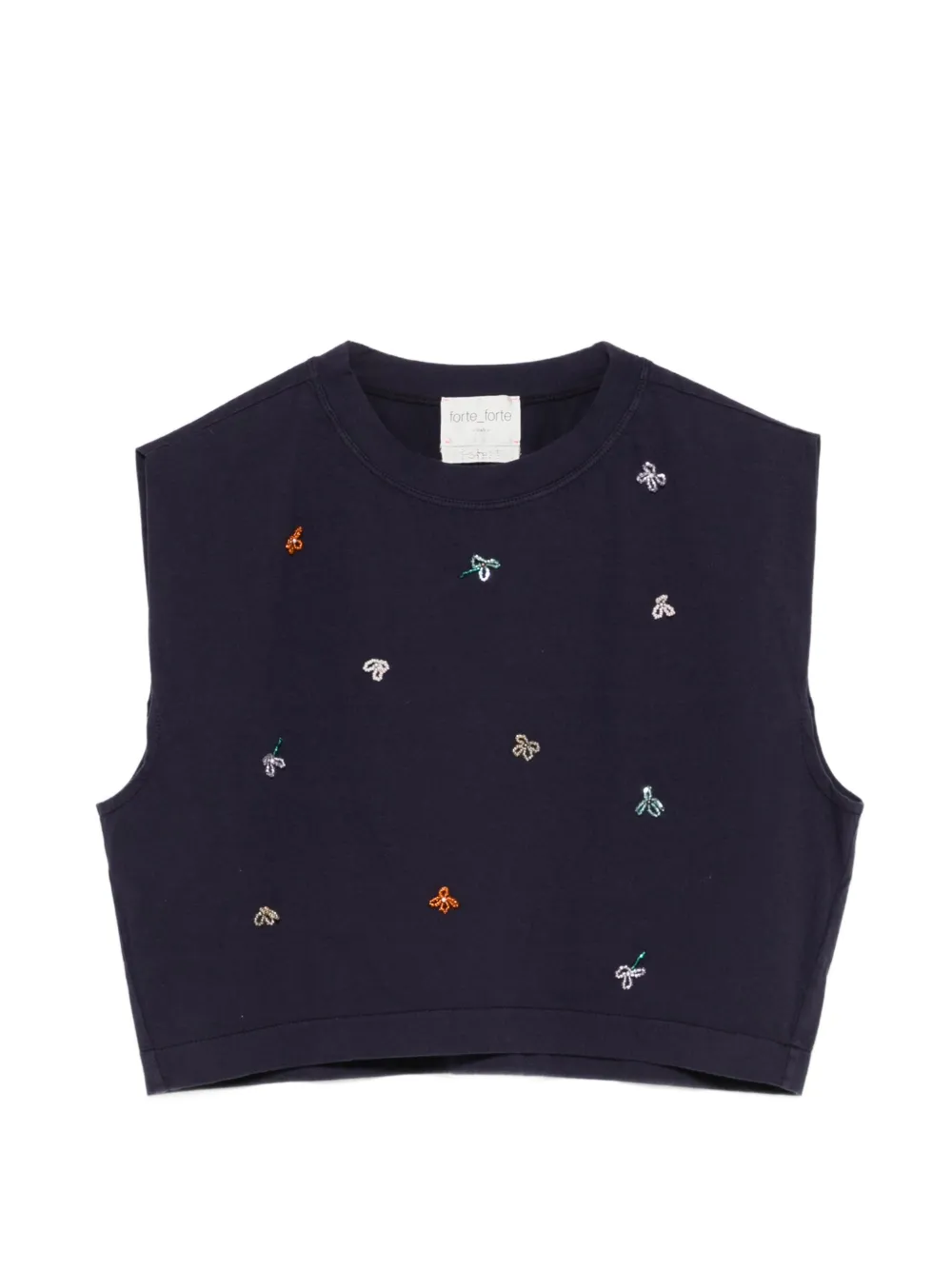 Forte Forte embroidered T-shirt - Blu