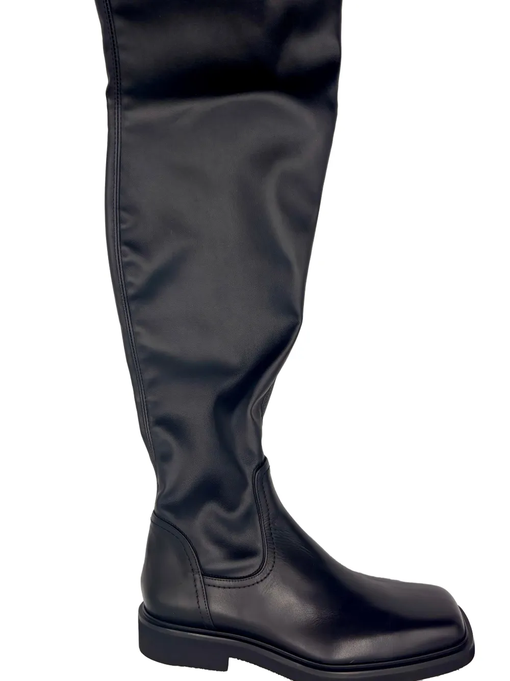  Guglielmo Rotta Square-toe Over-the-knee Boots - Black 