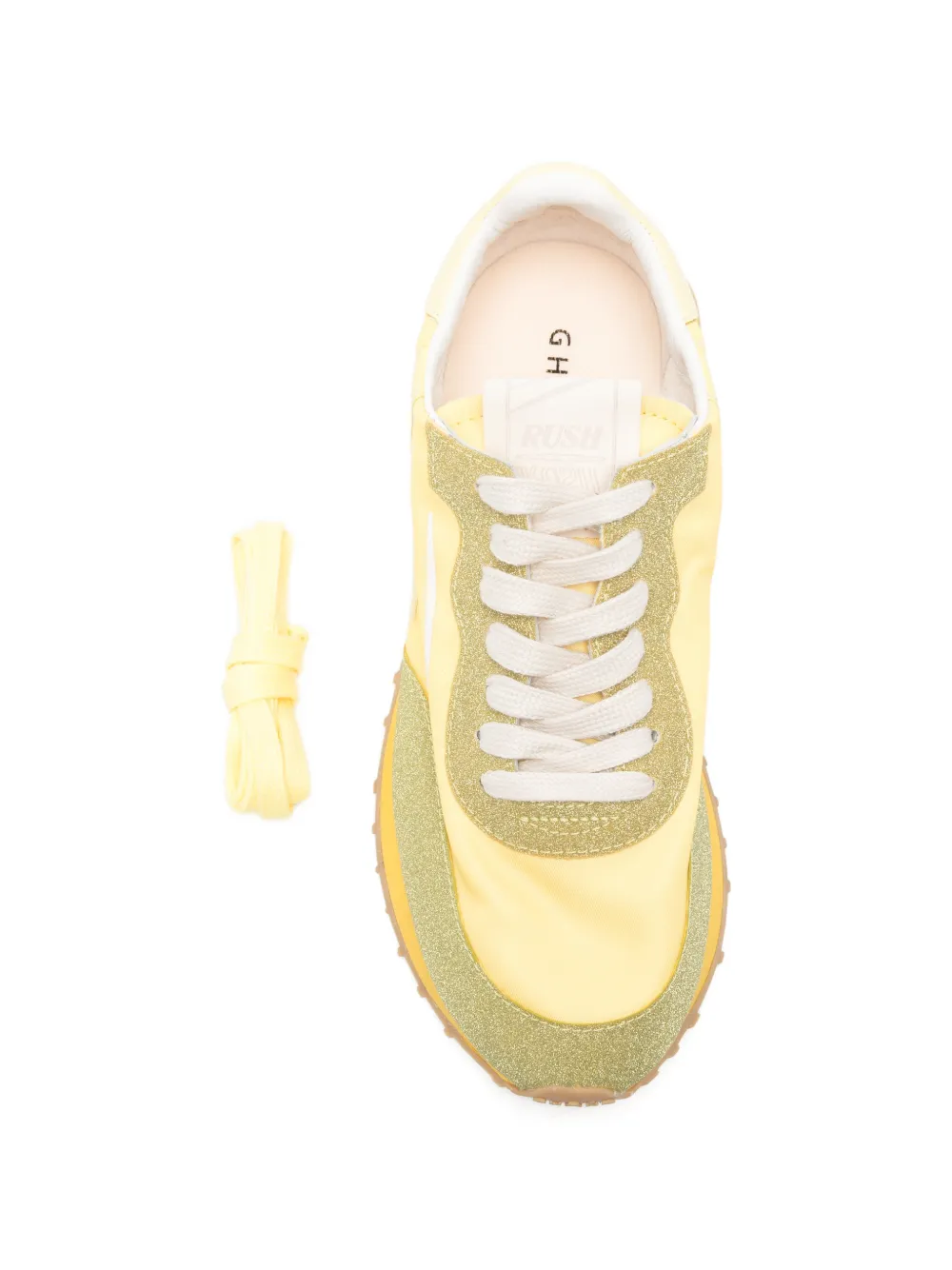 GHŌUD Rush Starlight Monoblock sneakers met glitters Geel
